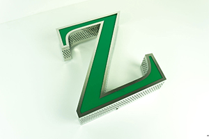 YAN YÜZ 0,4MM DELİKLİ FİLELİ PASLANMAZ KUTU HARF
