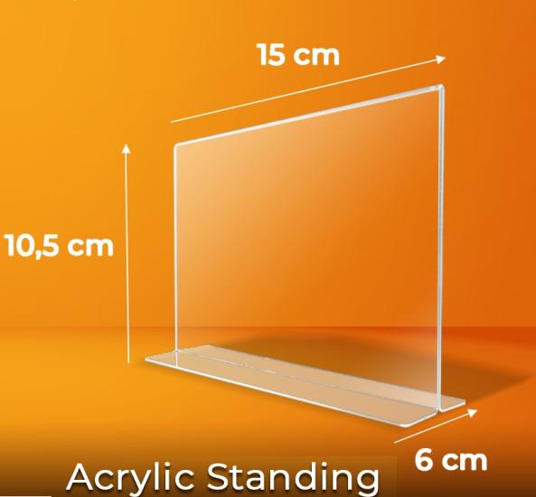 A6 T Tipi Dikey Yatay Fiyatlık Table Tent