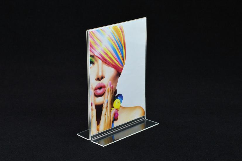 A3 T Tipi Dikey Pleksi Stand